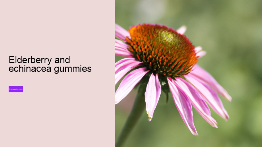 elderberry and echinacea gummies