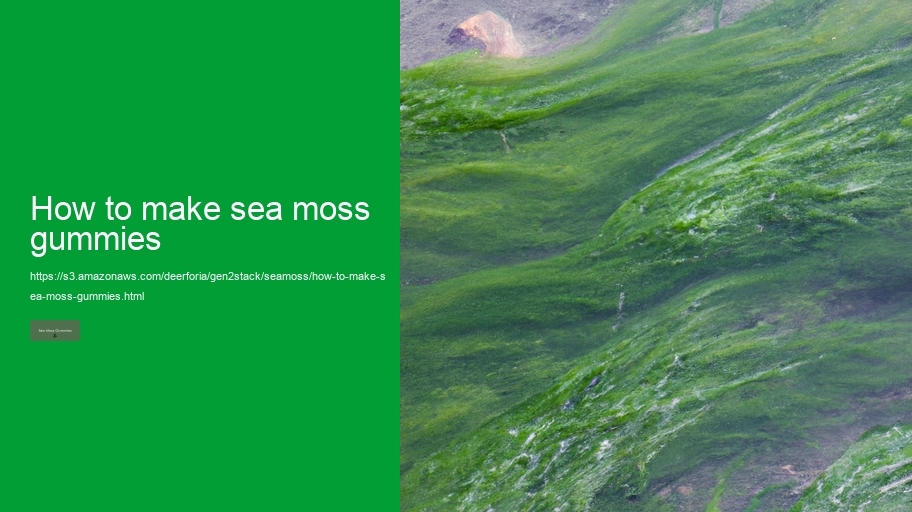 how to make sea moss gummies