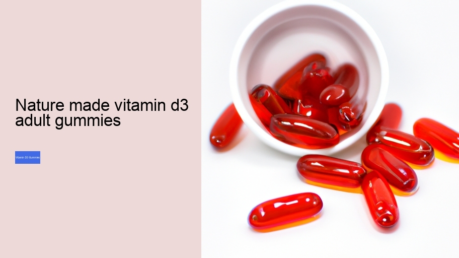 nature made vitamin d3 adult gummies