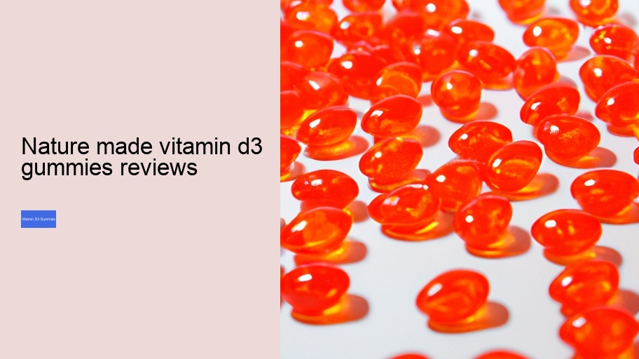 nature made vitamin d3 gummies reviews