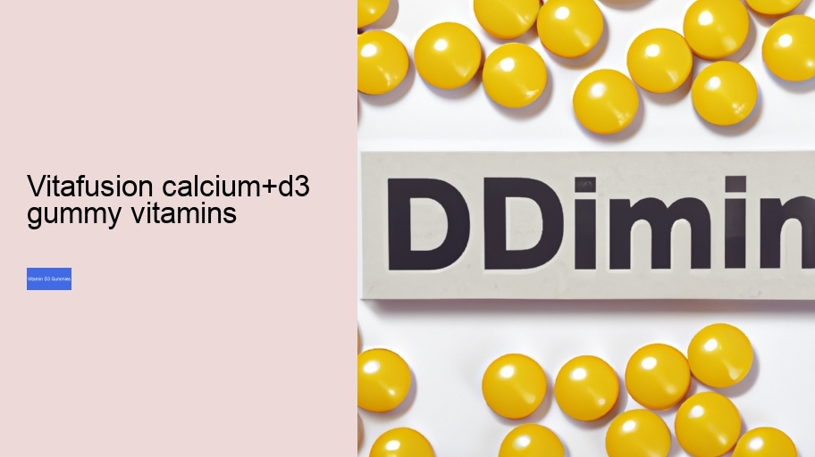 vitafusion calcium+d3 gummy vitamins